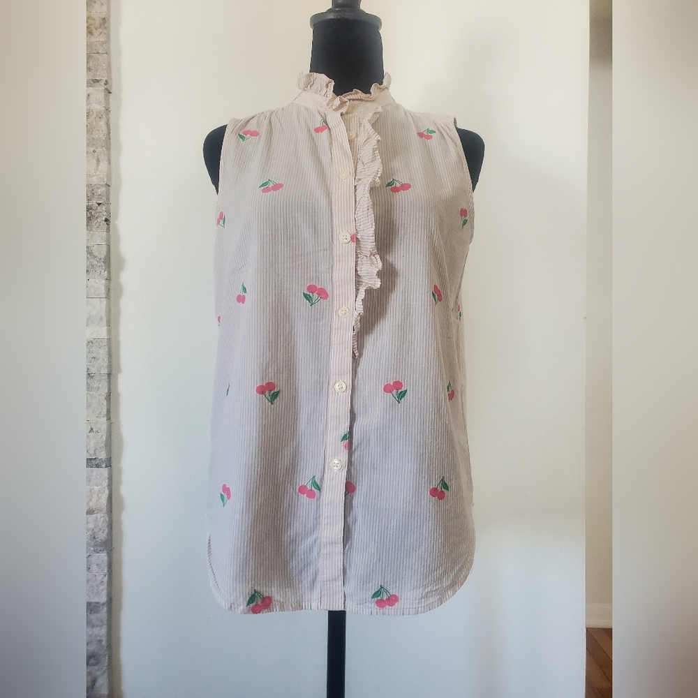 Ann Taylor Sleeveless Shirt, Size S
